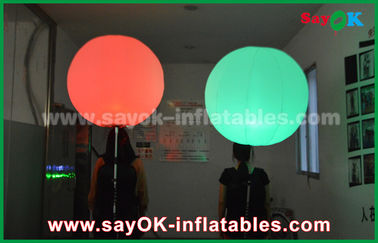 190 D wiatroodporna, nylonowa tkanina LED nadmuchiwana piłka, promocja nadmuchiwanego balonika LED