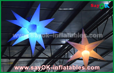 1.5m 190 D Nylonowa reklama Nadmuchiwana ozdoba oświetleniowa, nadmuchiwana gwiazda z oświetleniem LED