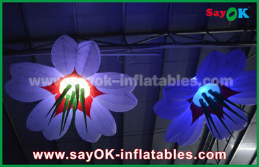 Kolorowe wiszące oświetlenie nadmuchiwane kwiaty do dekoracji festiwalu
