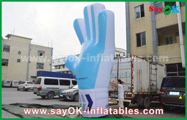 Giant Oxford Custom Inflatable Products, wysoki na 2 m nadmuchiwany model Blue Hand na imprezy