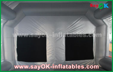 Nadmuchiwany namiot samochodowy Wodoodporny nadmuchiwany namiot powietrzny / PVC Nadmuchiwana kabina lakiernicza do natryskiwania lakieru samochodowego