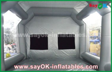 Nadmuchiwany namiot samochodowy Wodoodporny nadmuchiwany namiot powietrzny / PVC Nadmuchiwana kabina lakiernicza do natryskiwania lakieru samochodowego