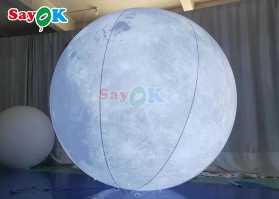 6.6ft Led Light Nawigacyjny Balon Księżycowy Duża Nawigacyjna Dekoracja Planet Scene Dla Wydarzeń