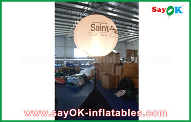 190T Nylonowa tkanina 1.5m DIA Reklama Nadmuchiwane oświetlenie Dekoracja Stojak balon ze statywem