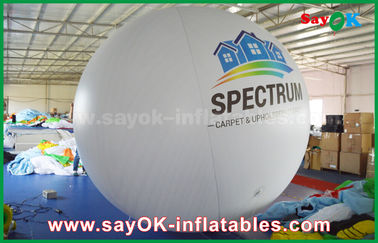Giant 2m DIA PVC biały nadmuchiwany balon Helu do reklamy zewnętrznej