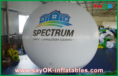 Giant 2m DIA PVC biały nadmuchiwany balon Helu do reklamy zewnętrznej