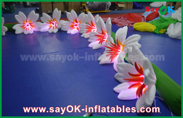 8m Długie nylonowe nadmuchiwane oświetlenie dekoracji Lily Flower Chai na ślub