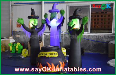 210D Oxford Cloth Inflatable Scary Ghosts i Magic Jar z oświetleniem LED na Halloween