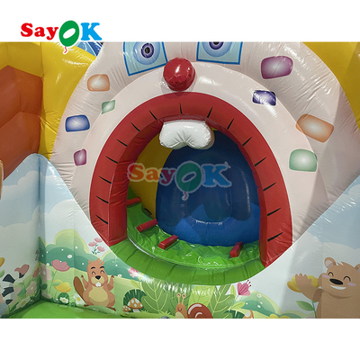 Dzieci bezpieczne i zabawne z Air Bounce Slide Playhouse Print