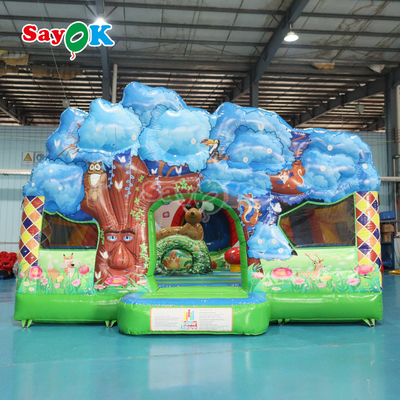 Dzieci bezpieczne i zabawne z Air Bounce Slide Playhouse Print