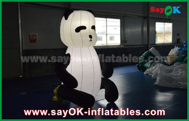 Trwałe niestandardowe nadmuchiwane produkty, nadmuchiwana kreskówka dla zwierząt Panda do reklamy