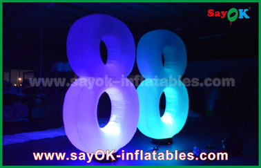 Meduza Nadmuchiwana Oświetlenie Dekoracja LED Light Numbers 8 8 For Showing