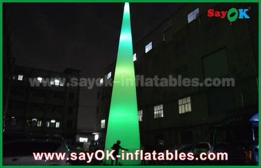 Zewnętrzne oświetlenie LED Dekoracja uziemiająca Nadmuchiwany stożek do reklamy