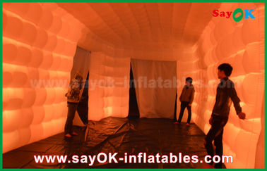 Powietrzny nadmuchiwany namiot LED Light Nadmuchiwany namiot sześcienny / w pełni cyfrowy namiot imprezowy z nadrukiem cyfrowym