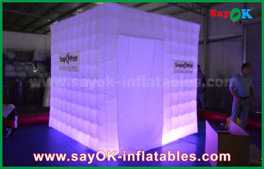 Nadmuchiwany namiot imprezowy Przenośny nadmuchiwany kostka Led Photo Booth Rekwizyty Ognioodporne