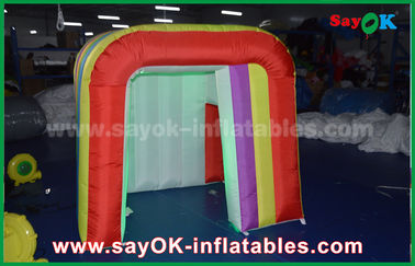 Nadmuchiwany namiot imprezowy Rainbow kolorowe kolory nadmuchiwane rekwizyty do fotobudki przenośny nadmuchiwany namiot