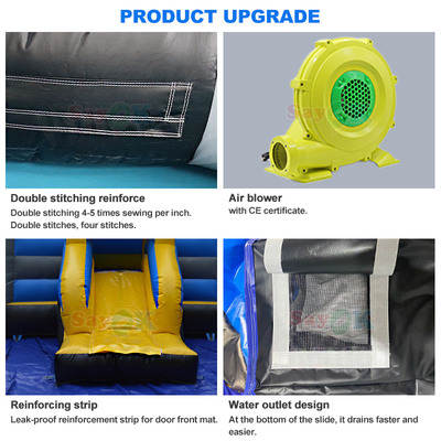 Darmowy projekt 3D 0,55 mm PVC Tarpaulin Świąteczny Nadmuchany Odbiór Zamek Piernik Odbiór Dom z dmuchawką