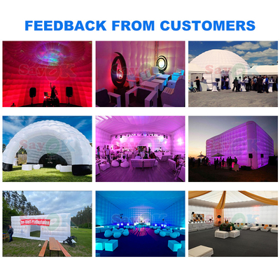 PVC Tarpaulin 12m 40ft Giant Inflatable Igloo Tent Dome dla imprezy na świeżym powietrzu