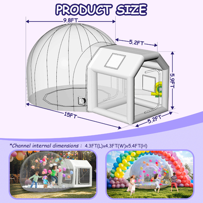 Nowy projekt Przenośny Pucharowany Bubble House Dzieci impreza Bubble Balloon House