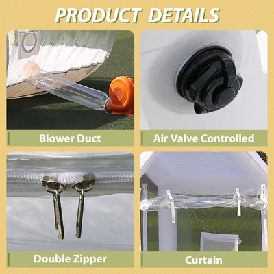 Sayok Golden Bubble Houses Przenośny Przejrzysty Pucharowy namiot do wesela