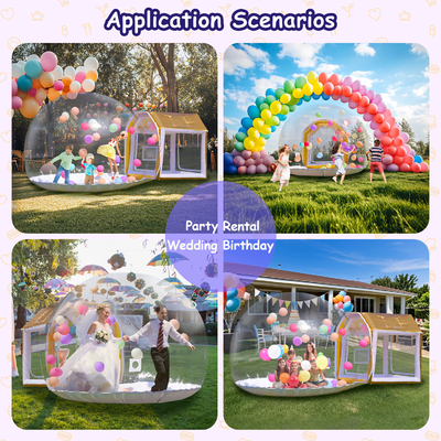 Unikalny Bubble House Nawierzchnia na powietrze Bubble Ballon House namiot dla dzieci
