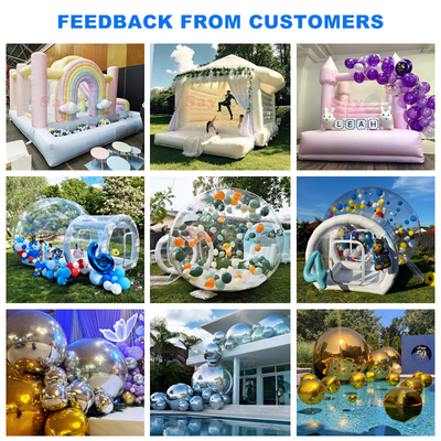 Sayok Transparent Bubble House Trampoline Inflatable Bubble House Dome dla dzieci