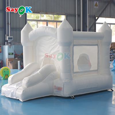 Sayok Pink Inflatable Small Bounce House White Inflatables Boucy Castle na przyjęcie urodzinowe