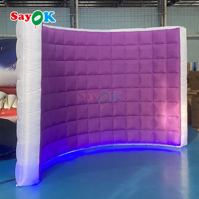 10ft LED Inflatable Photo Booth Wall for Events and Rentals