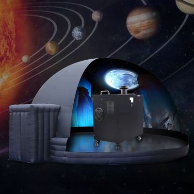 Przenośny projektor planetarium o 360 stopni z jasnością 5500LM i ruchem na czterech kołach