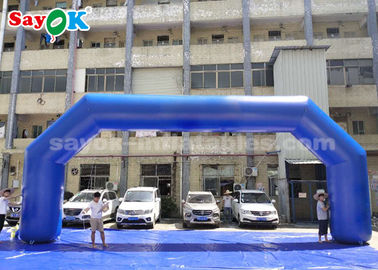 Nadmuchiwany bramowy niebieski PVC 9,14 x 3,65 metra Nadmuchiwany łuk do reklamy imprezowej Łatwy do czyszczenia