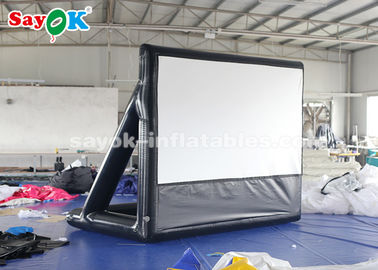 Nadmuchiwany ekran filmowy nadmuchiwany na zewnątrz 2,63 × 3,4 m Tkanina projekcyjna Zewnętrzny nadmuchiwany ekran filmowy do centrów nauki