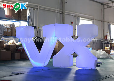 Nadmuchiwana dekoracja oświetleniowa o wysokości 1,2 m / nadmuchiwany list LED Łatwa konfiguracja