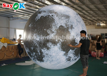 3m Gigantyczna reklama Nadmuchiwane oświetlenie Dekoracja Księżycowa kula ziemska