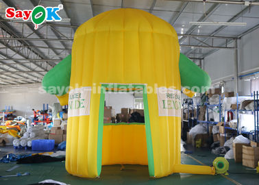 Nadmuchiwany namiot roboczy 3 * 3 * 4 m Oxford Cloth Nadmuchiwana stoisko z lemoniadą do reklamy
