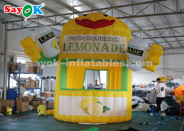 Nadmuchiwany namiot roboczy 3 * 3 * 4 m Oxford Cloth Nadmuchiwana stoisko z lemoniadą do reklamy