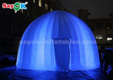 Nadmuchiwany namiot zewnętrzny 8-metrowe oświetlenie LED Nadmuchiwany namiot kopułowy na imprezę promocyjną
