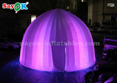 Nadmuchiwany namiot zewnętrzny 8-metrowe oświetlenie LED Nadmuchiwany namiot kopułowy na imprezę promocyjną