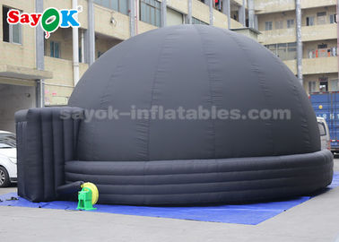7-metrowy czarny nadmuchiwany namiot kopułowy do planetarium dla edukacji naukowej dla dzieci