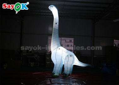 Nadmuchiwane postacie z kreskówek z tkaniny Oxford 4mH Dinozaur ze światłem LED