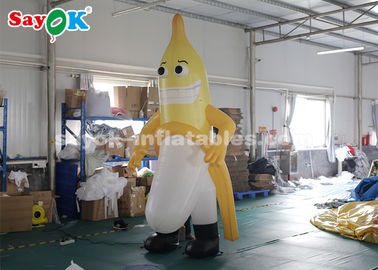 Balony o nadmuchu 3m Maskotka bananowa dla reklamy zewnętrznej CE SGS ROHS