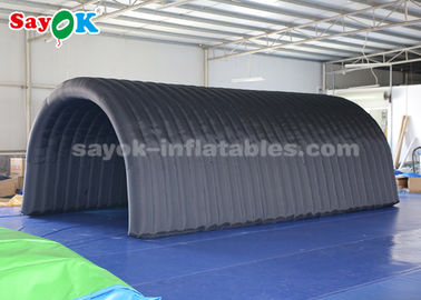 Air Inflatable Tent 210D Oxford Cloth Czarny nadmuchiwany namiot tunelowy na wystawę / promocję
