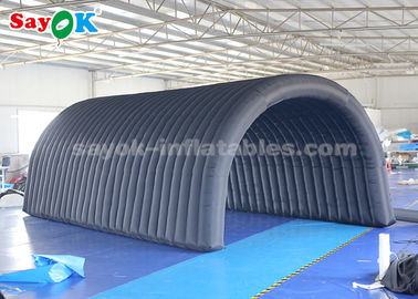 Air Inflatable Tent 210D Oxford Cloth Czarny nadmuchiwany namiot tunelowy na wystawę / promocję