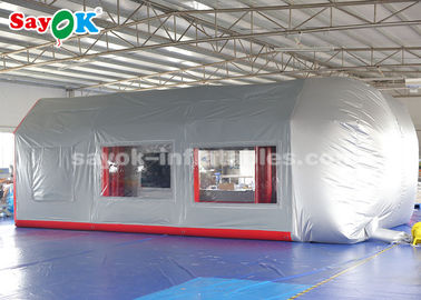 Nadmuchiwany namiot powietrzny Mobilna nadmuchiwana kabina lakiernicza z filtrem gąbkowym do konserwacji samochodu