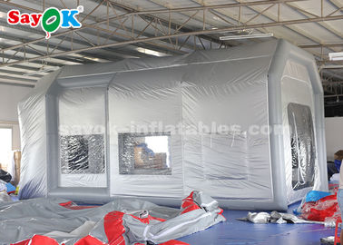 Namiot powietrzny Kampa przenośny 8,5 * 4,5 * 4 metry wysadzana kabina lakiernicza tkanina Oxford + przezroczysty materiał PVC