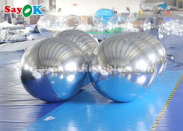 Sliver Giant Inflatable Balloon Mirror Ball Dekoracja komercyjna