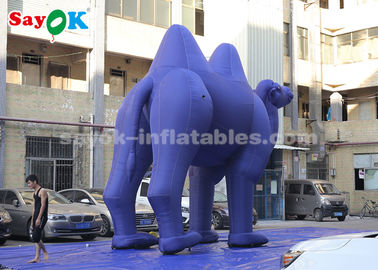 Balony na powietrze dla zwierząt Ciemno-niebieski postaci z kreskówek na powietrze do reklamy na zewnątrz / wielki wielbłąd na powietrze