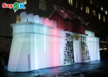 Niestandardowe nadmuchiwane produkty ROHS, komercyjna nadmuchiwana ściana skalna LED do wyświetlania na zewnątrz