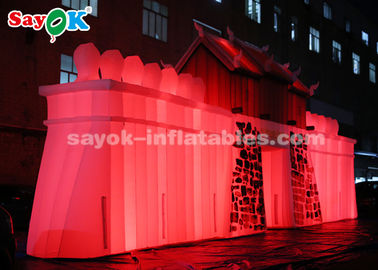 Niestandardowe nadmuchiwane produkty ROHS, komercyjna nadmuchiwana ściana skalna LED do wyświetlania na zewnątrz