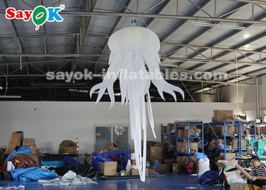 Nadmuchiwane wiszące meduzy 1,5 * 2,5 m ze światłem LED do dekoracji klubu nocnego