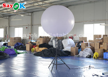 Wytrzymały 1,5-metrowy gigantyczny nadmuchiwany balon z białego poliestru na wystawy